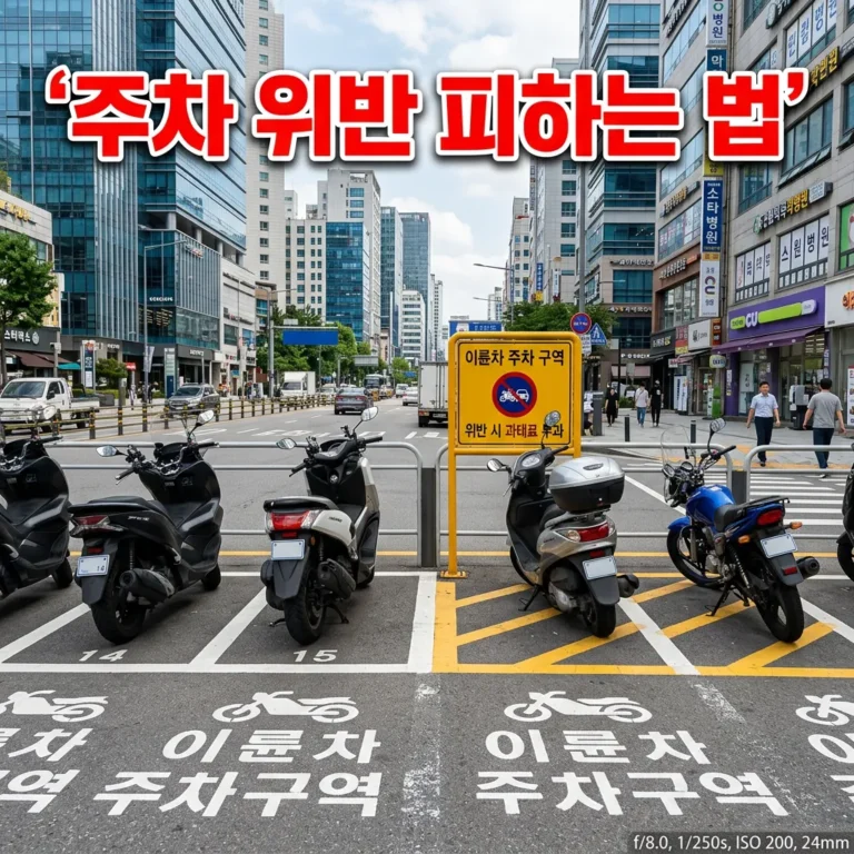 오토바이 주차 방법과 불법 주정차 범칙금 기준 — 2025년 달라진 것까지