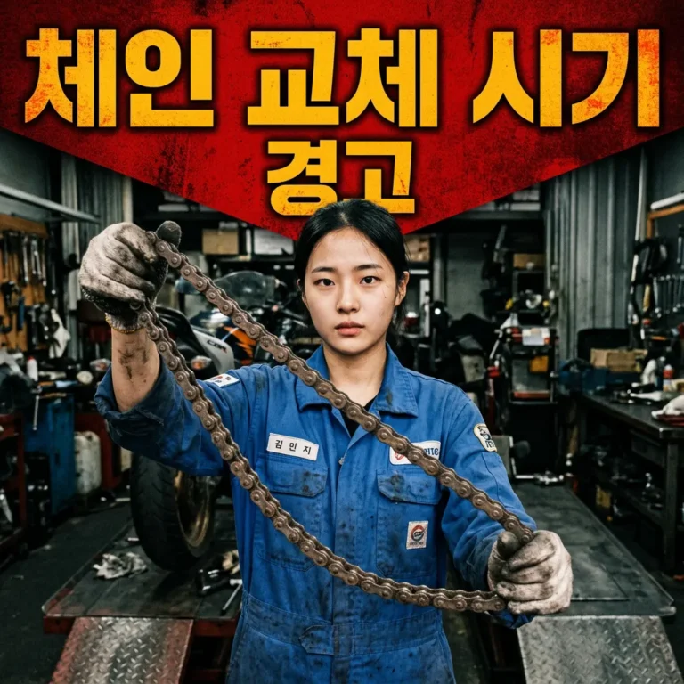 오토바이 체인 늘어남 증상 4가지와 교체 시기 판단 기준