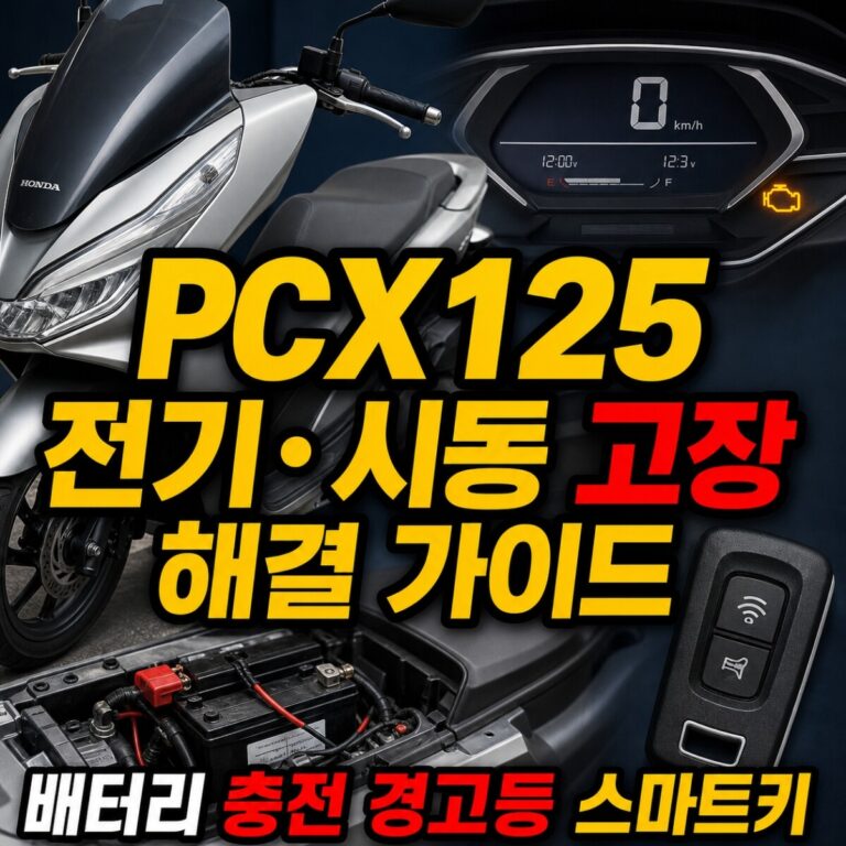 PCX125 전기·시동 고장 해결 가이드｜배터리·충전·경고등·스마트키
