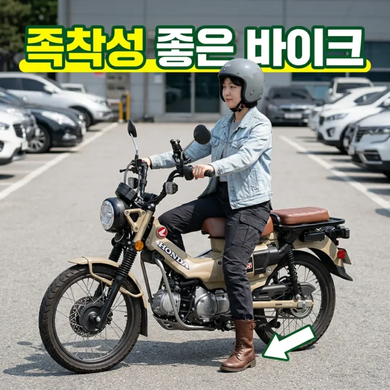 키 작은 라이더 족착성 좋은 바이크 7종 시트고 비교와 로다운 방법