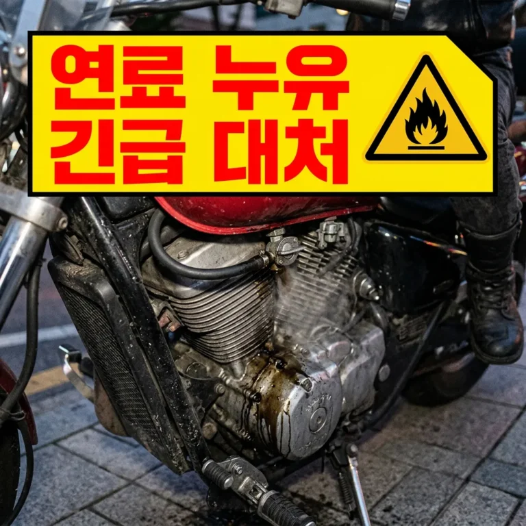 오토바이 연료 누유 냄새, 그냥 두면 화재로 이어지는 이유와 긴급 대처법