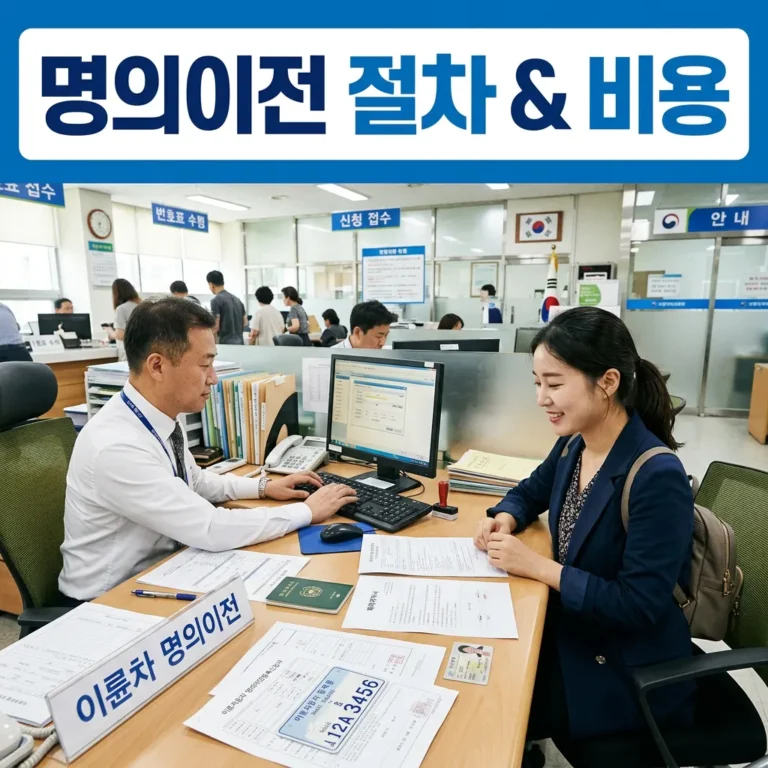 중고 바이크 명의이전 절차 완전 정리 — 서류·비용·2025 변경사항