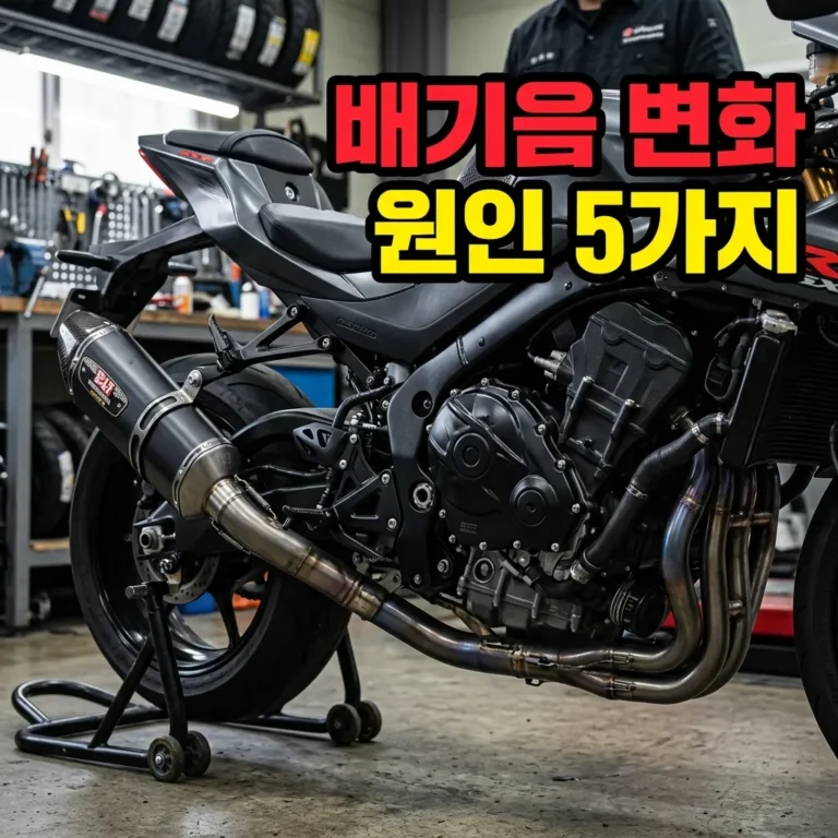 오토바이 배기음 변화 원인 5가지와 셀프 점검 순서 초보도 쉽게 따라하는 진단법