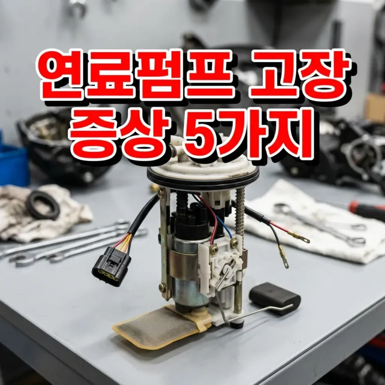 오토바이 연료펌프 고장 증상 6가지와 자가진단·교체비용 완전 정리