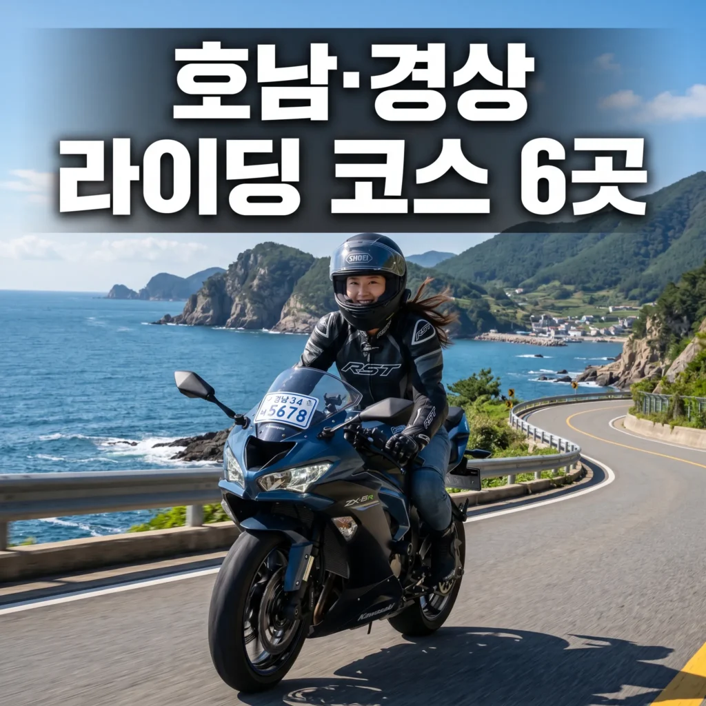 호남 경상 오토바이 라이딩 코스 6곳 남해 해운대 완주 가이드