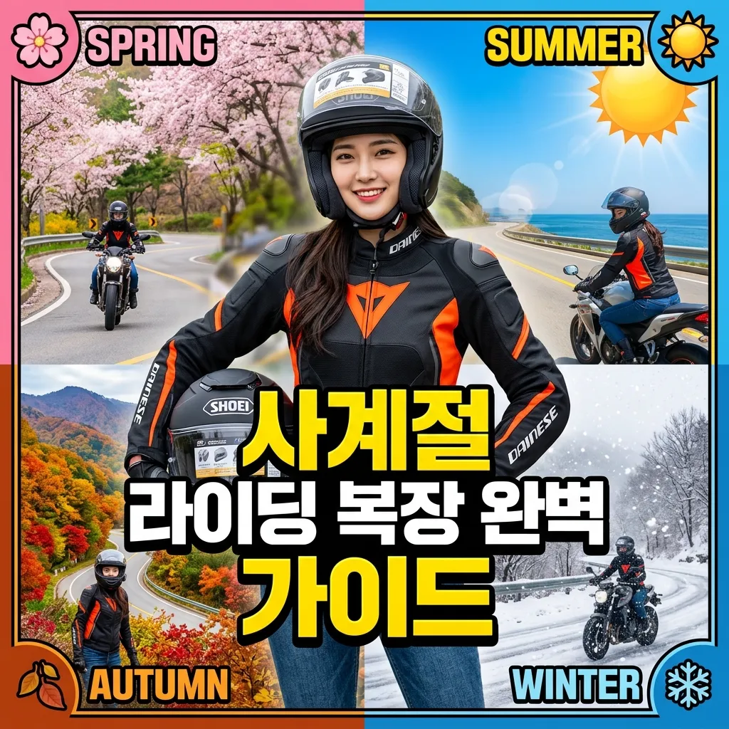 오토바이 사계절 라이딩 복장 여름 겨울 환절기 차이 정리