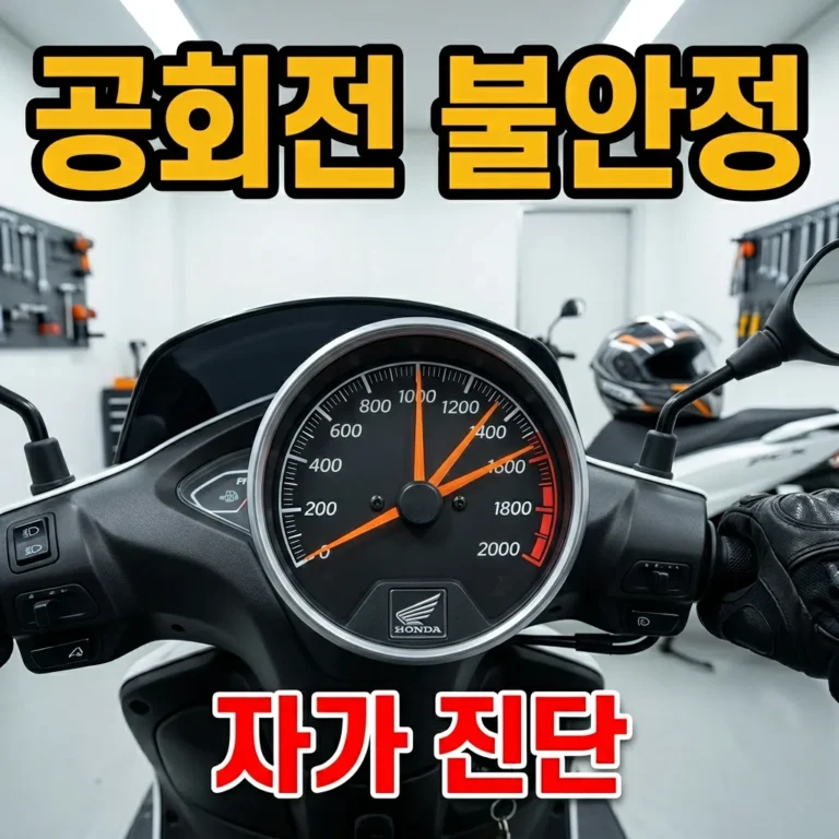 PCX 공회전 불안정, 셀프 진단법 4단계로 해결