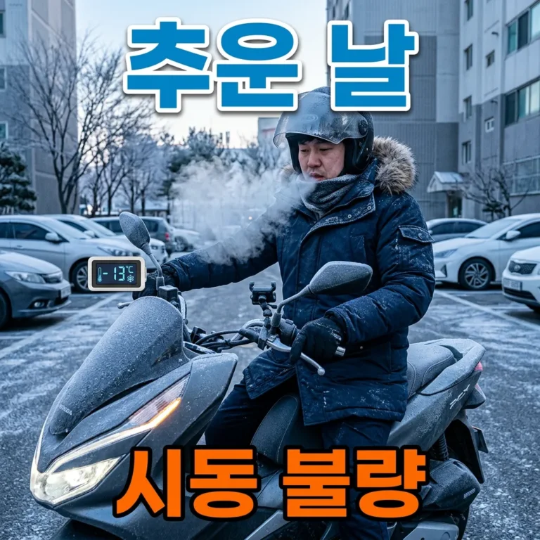 PCX 추운 날 시동 안 걸려요? 이유 5가지와 대처법