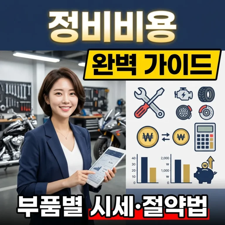 오토바이 정비비용 완벽 가이드 (부위별·센터별 시세 정리)