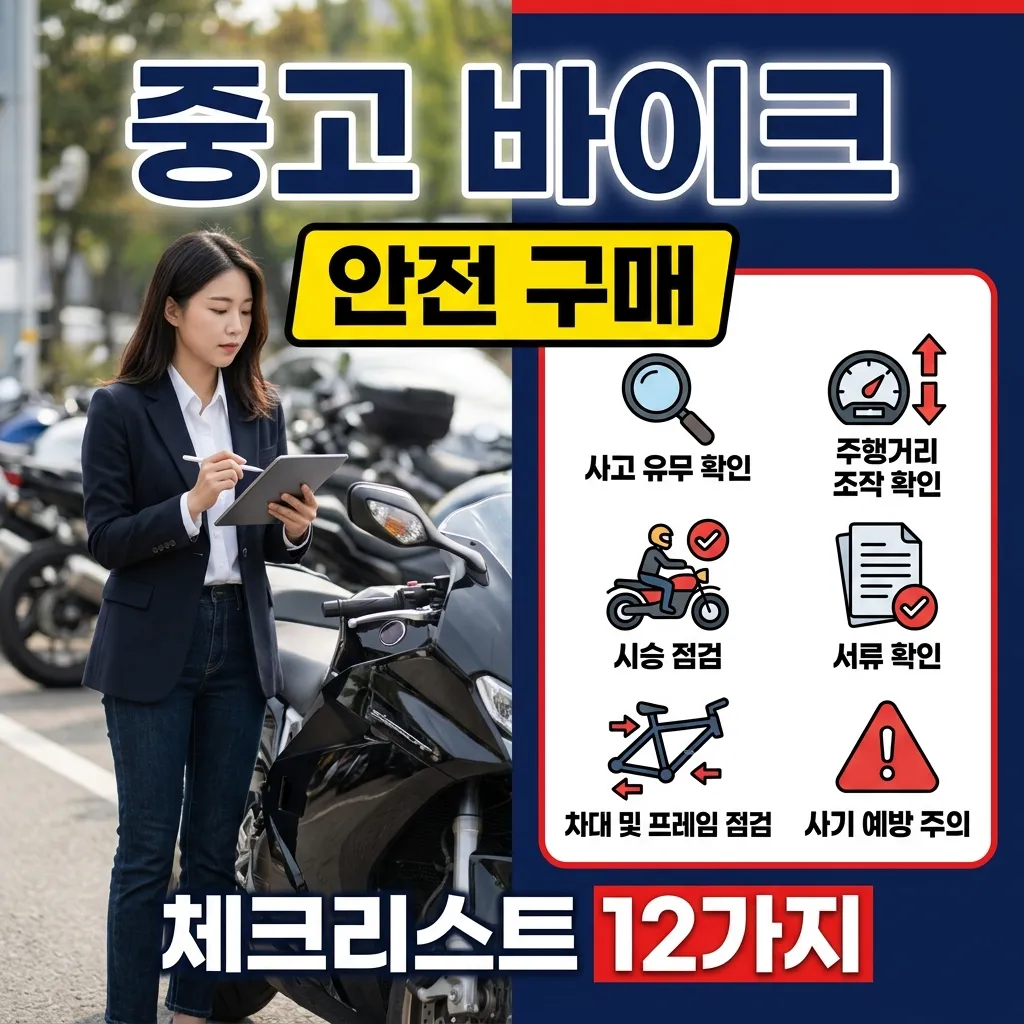 중고 오토바이 구매 체크리스트 사고차 시세 명의이전 정리 가이드