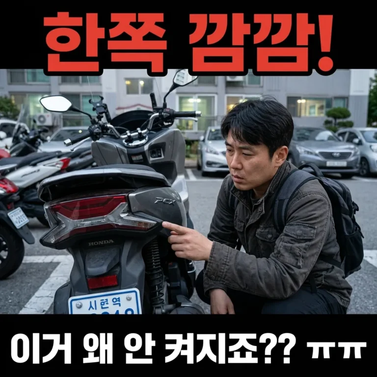 PCX 깜빡이 안 켜짐? 5단계 점검법 2026