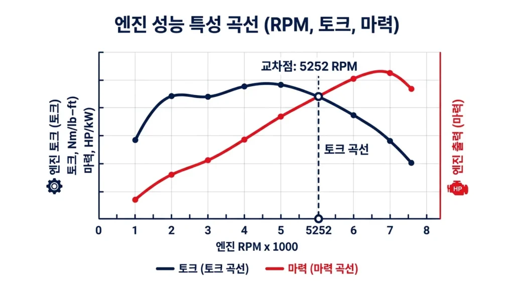 오토바이 마력 토크 RPM 그래프 차이