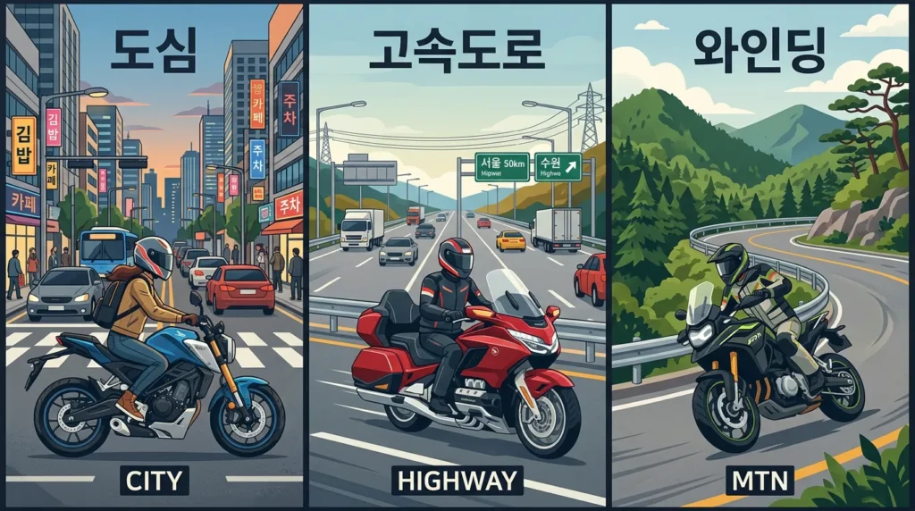 오토바이 토크 마력 라이더 유형별 선택 기준
