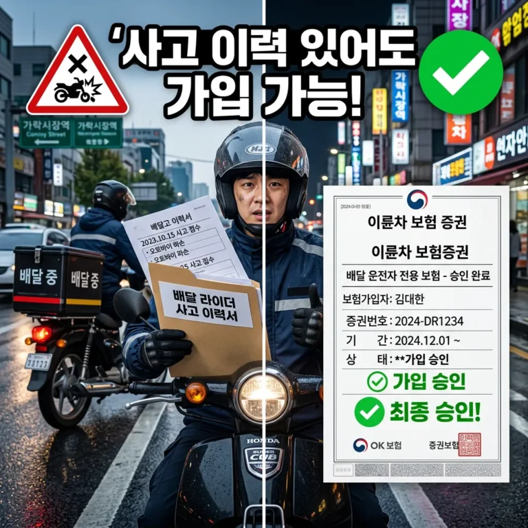 배달 라이더 사고 이력 있어도 유상운송보험 가입하는 7가지 방법