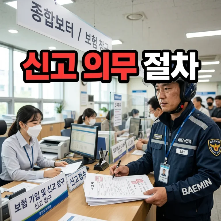 배달 라이더 유상운송 신고 의무 5단계 절차와 과태료 50만원 정리