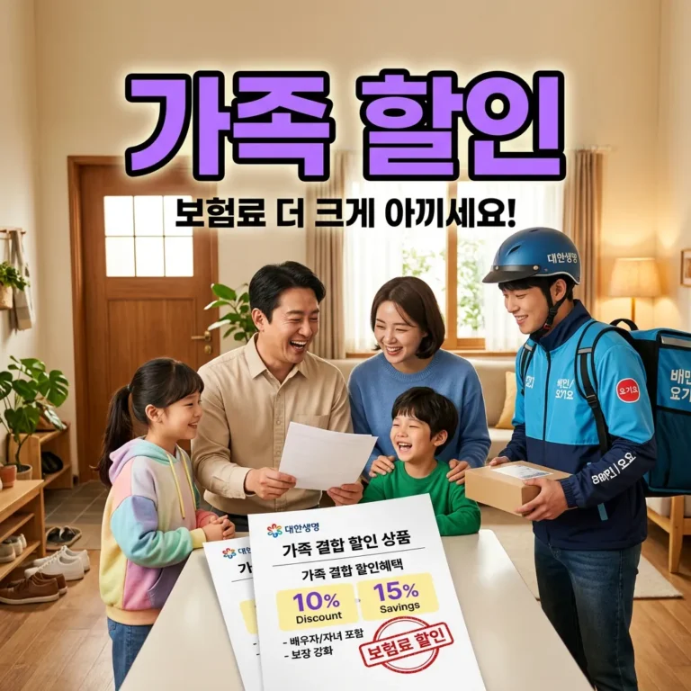 배달 라이더 유상운송보험 가족할인 적용 기준 7가지 핵심 정리