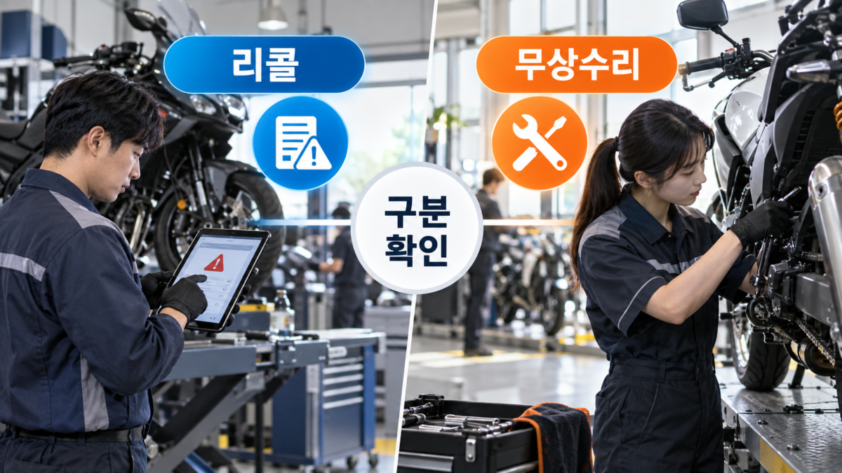 리콜과 무상수리 구분