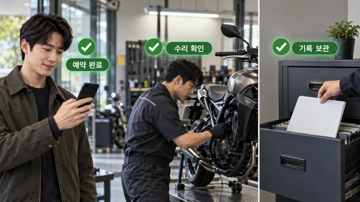 수리 완료 기록